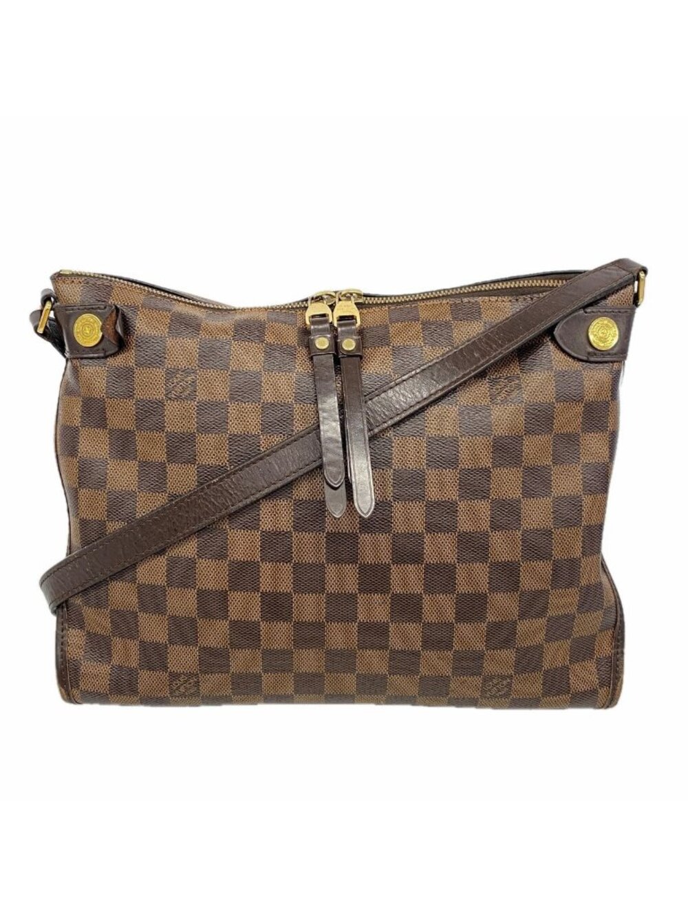 Louis Vuitton Shoulder Bag Damier Duomo Ebene